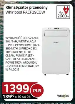 Kakto Klimatyzator przenośny Whirlpool PACF29COW oferta