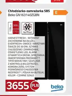 Kakto Chłodziarko-zamrażarka SBS Beko GN163140ZGBN oferta