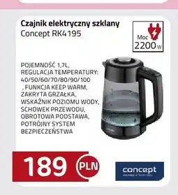 Kakto Czajnik elektryczny szklany Concept RK4195 oferta