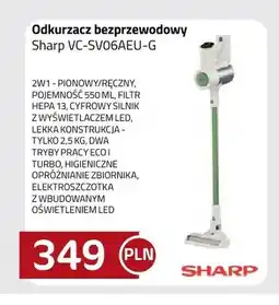 Kakto Odkurzacz bezprzewodowy Sharp VC-SV06AEU-G oferta