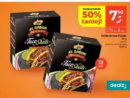 Dealz Tortille do taco El Sabor Taco Shells oferta