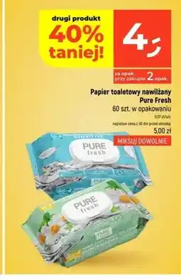 Dealz Papier toaletowy nawilżany Pure Fresh Sensitive oferta