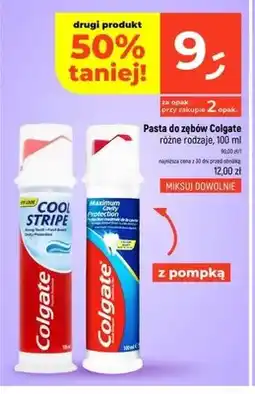 Dealz Pasta do zębów z pompką Colgate Cool Stripe oferta