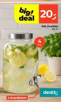 Dealz Słoik z kranikiem oferta