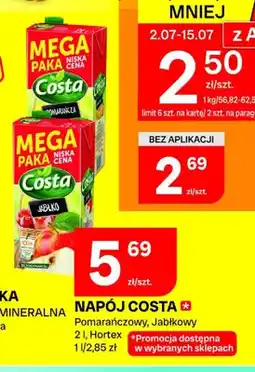 Chorten Napój Costa pomarańczowy oferta