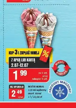 Chorten Lody rożek czekoladowy Koral oferta