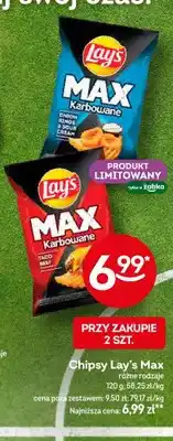 Żabka Chipsy Lay's Max Karbowane Onion Rings & Sour Cream oferta