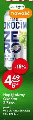 Żabka Napój piwny bezalkoholowy Okocim 3 Zero oferta