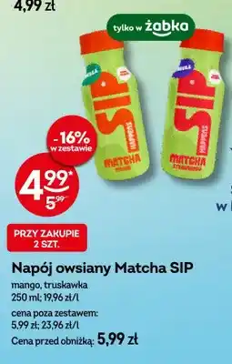 Żabka Napój owsiany Matcha SIP mango oferta