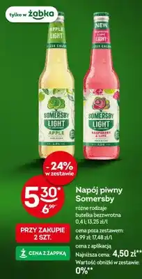 Żabka Napój piwny Somersby Light Apple oferta
