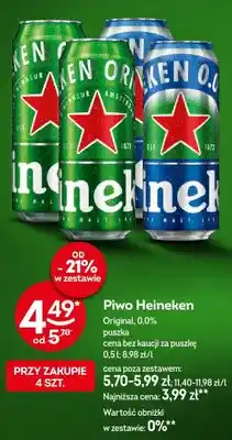 Żabka Piwo Heineken Original oferta