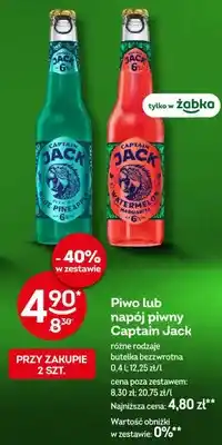 Żabka Napój piwny Captain Jack Blue Pineapple oferta
