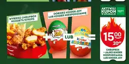 Żabka Zestaw Chrupbox nuggets lub strips + jajko Kinder Niespodzianka lub Kinder Joy oferta