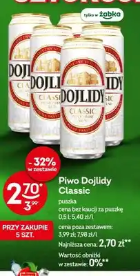 Żabka Piwo Dojlidy Classic oferta