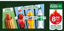Żabka Zestaw Hot Dog + napój Sprite 0,5 l oferta