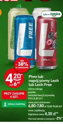 Żabka Piwo bezalkoholowe Lech Free Elderflower Lemon oferta