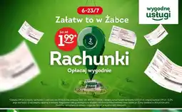 Żabka Opłata za rachunek Rachunki oferta