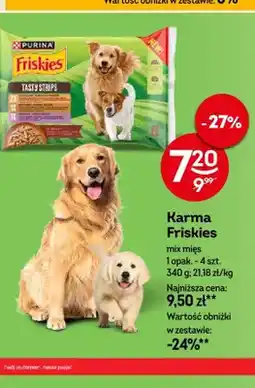 Żabka Karma dla psów Purina Friskies mix mięs 4-pak oferta