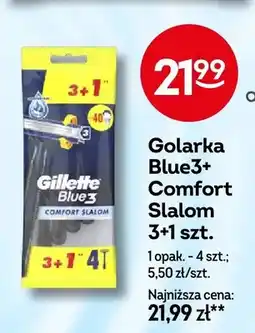 Żabka Golarka Gillette Blue3+ Comfort Slalom 3+1 szt oferta