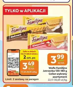 Gama Wafle Familijne Jutrzenka oferta