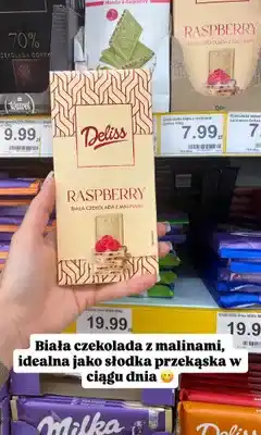 Dino Biała czekolada z malinami Deliss Raspberry oferta