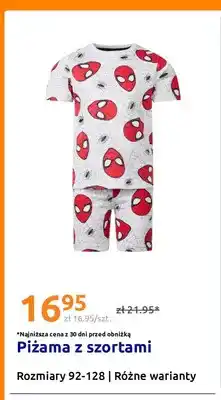 Action Piżama z szortami Spider-Man oferta