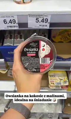Dino Owsianka na kokosie z malinami Kuchnia Polki oferta
