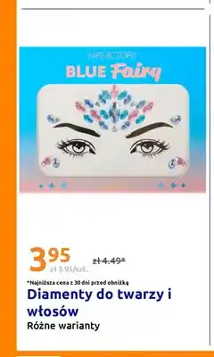 Action Diamenty do twarzy i włosów FabFactory Blue Fairy oferta