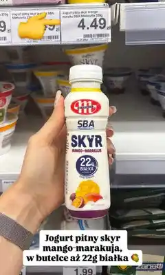 Dino Jogurt pitny Skyr Mlekovita SBA mango-marakuja oferta