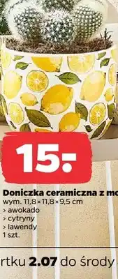 Netto Doniczka ceramiczna z motywem cytryny oferta