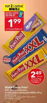Lewiatan Wafel Milka w mlecznej czekoladzie oferta