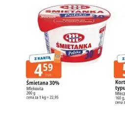E.Leclerc Śmietana 30% oferta