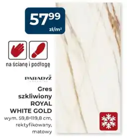 Mrówka Gres szkliwiony Royal White Gold oferta