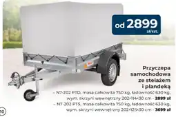 Mrówka Przyczepa samochodowa ze stelażem i plandeką oferta