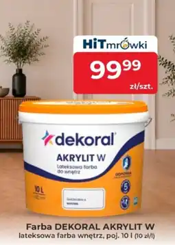 Mrówka Farba DEKORAL AKRYLIT W oferta