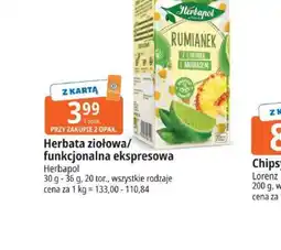 E.Leclerc Herbata ziołowa funkcjonalna ekspressowa oferta