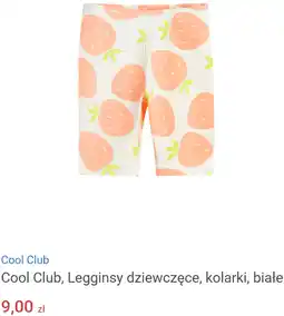 Smyk Cool Club, Legginsy dziewczęce, kolarki, białe oferta