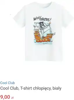 Smyk Cool Club, T-shirt chłopięcy, biały oferta