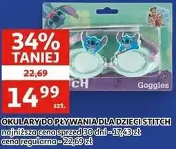 Auchan OKULARY DO PŁYWANIA DLA DZIECI STITCH oferta