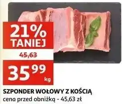 Auchan Szponder wołowy z kością oferta