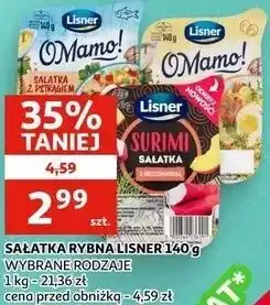 Auchan Sałatka rybna Lisner oferta