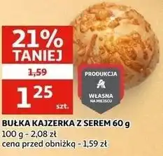 Auchan Bułka kajzerka z serem oferta