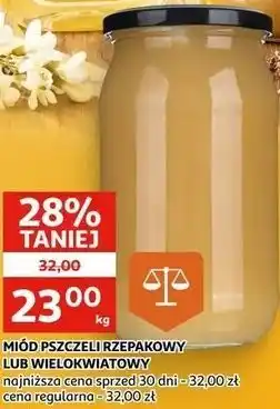 Auchan Miód pszczeli rzepakowy lub wielokwiatowy oferta