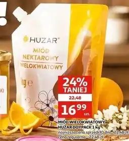 Auchan Miód wielokwiatowy Huzar Doypack oferta