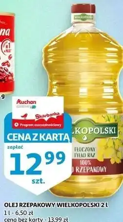 Auchan Olej rzepakowy Wielkopolski oferta