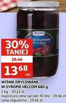 Auchan WIŚNIE DRYLOWANE W SYROPIE HELCOM oferta