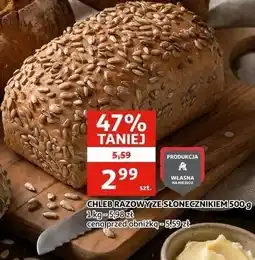 Auchan Chleb razowy ze słonecznikiem oferta