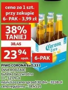 Auchan PIWO CORONA 6x0,33 L DWA RODZAJE oferta