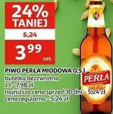 Auchan PIWO PERŁA MIODOWA oferta