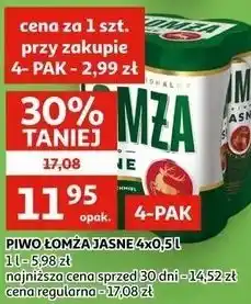 Auchan PIWO ŁOMŻA JASNE oferta